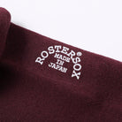 Roster Sox x Clutch Cafe London Ribbed Socks Burgundy-Socks-Clutch Cafe
