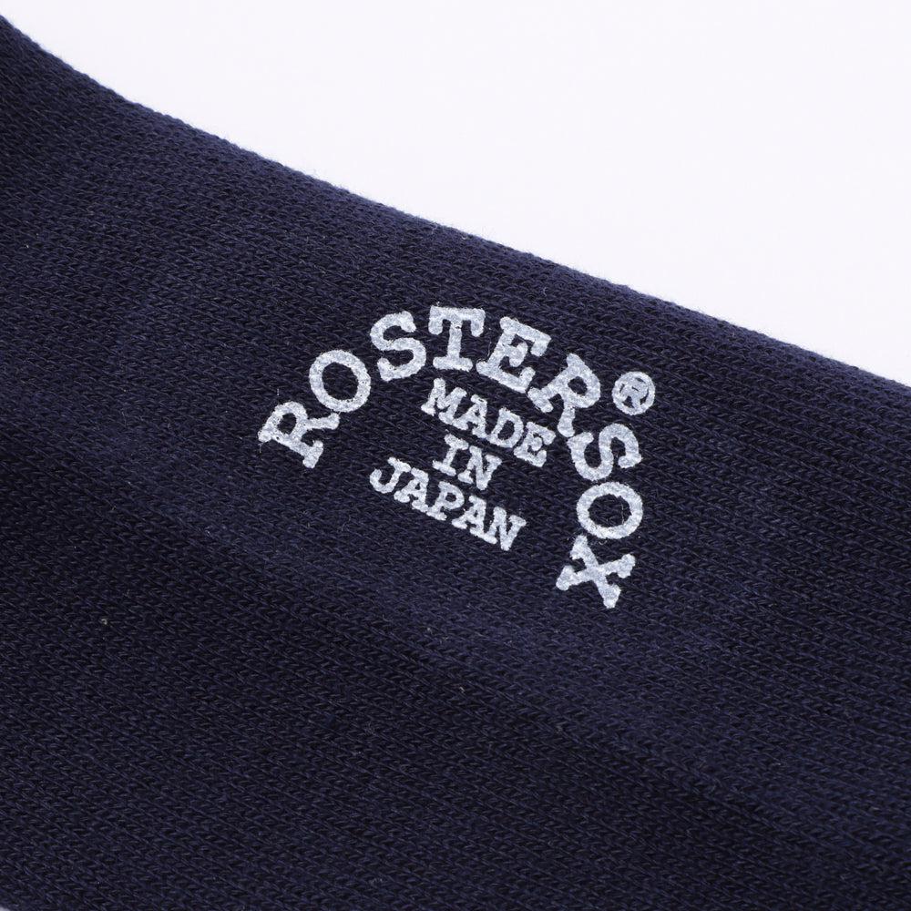 Roster Sox x Clutch Cafe London Ribbed Socks Navy-Socks-Clutch Cafe