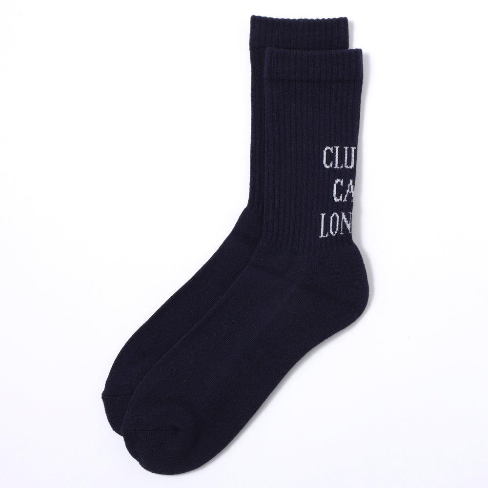 Roster Sox x Clutch Cafe London Ribbed Socks Navy-Socks-Clutch Cafe
