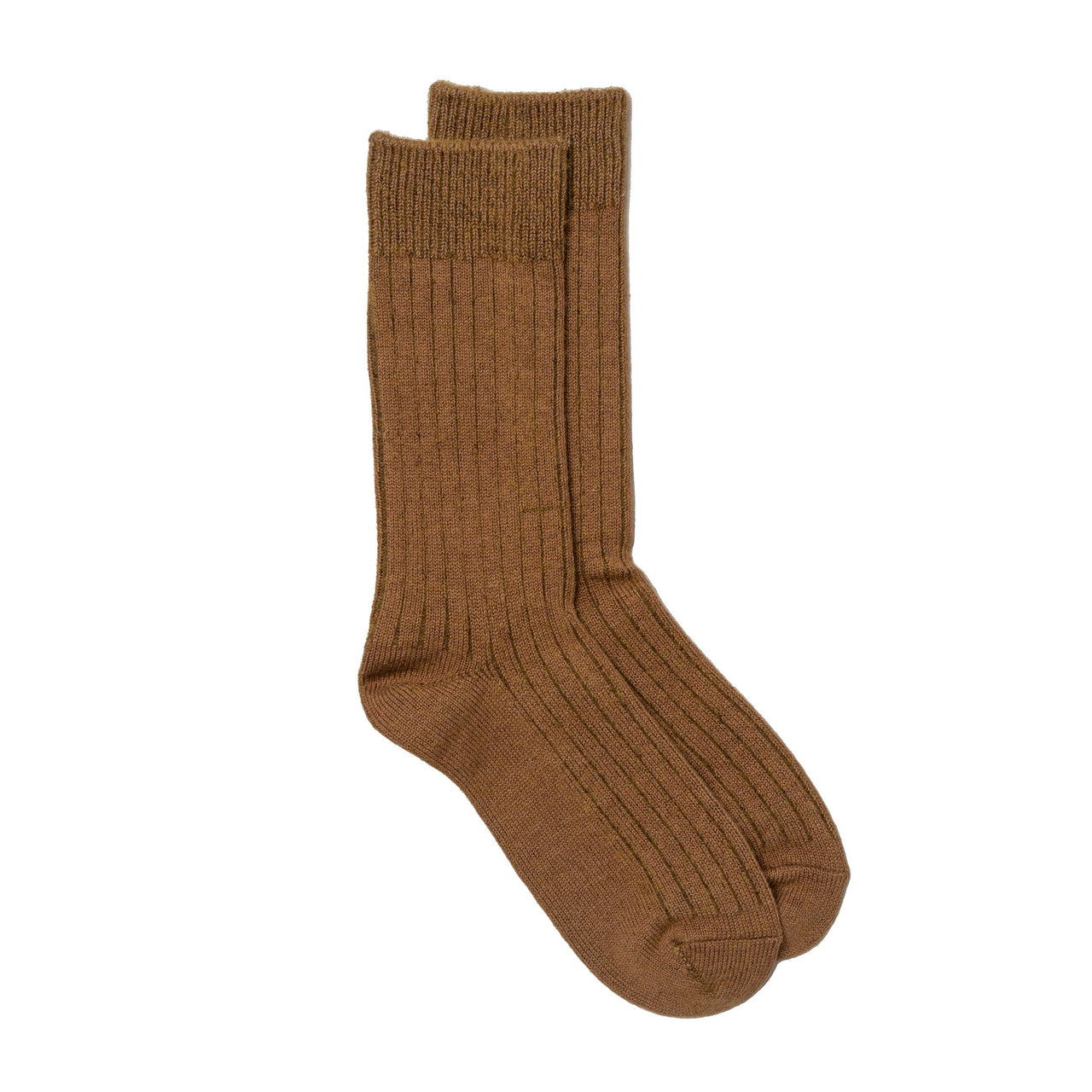 Rototo Cotton Wool Ribbed Crew Socks Olive Drab-Socks-Clutch Cafe