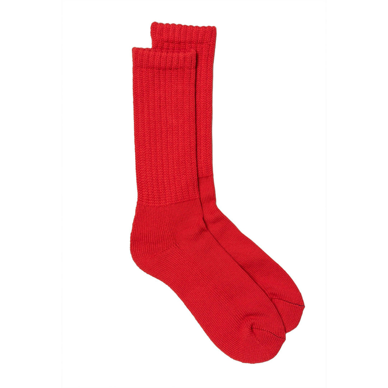 Rototo Loose Pile Crew Socks Red-Socks-Clutch Cafe
