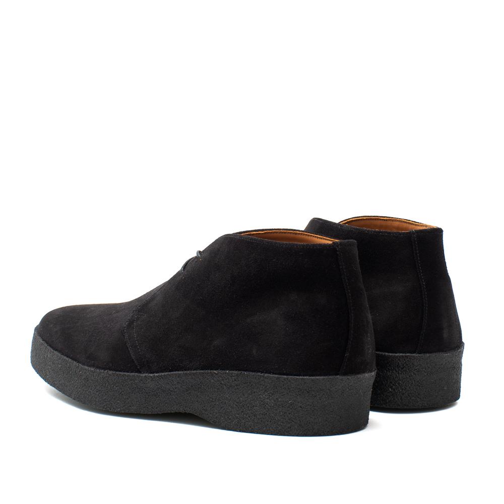 Sanders Japan Brit Chukka Black Suede-Footwear-Clutch Cafe