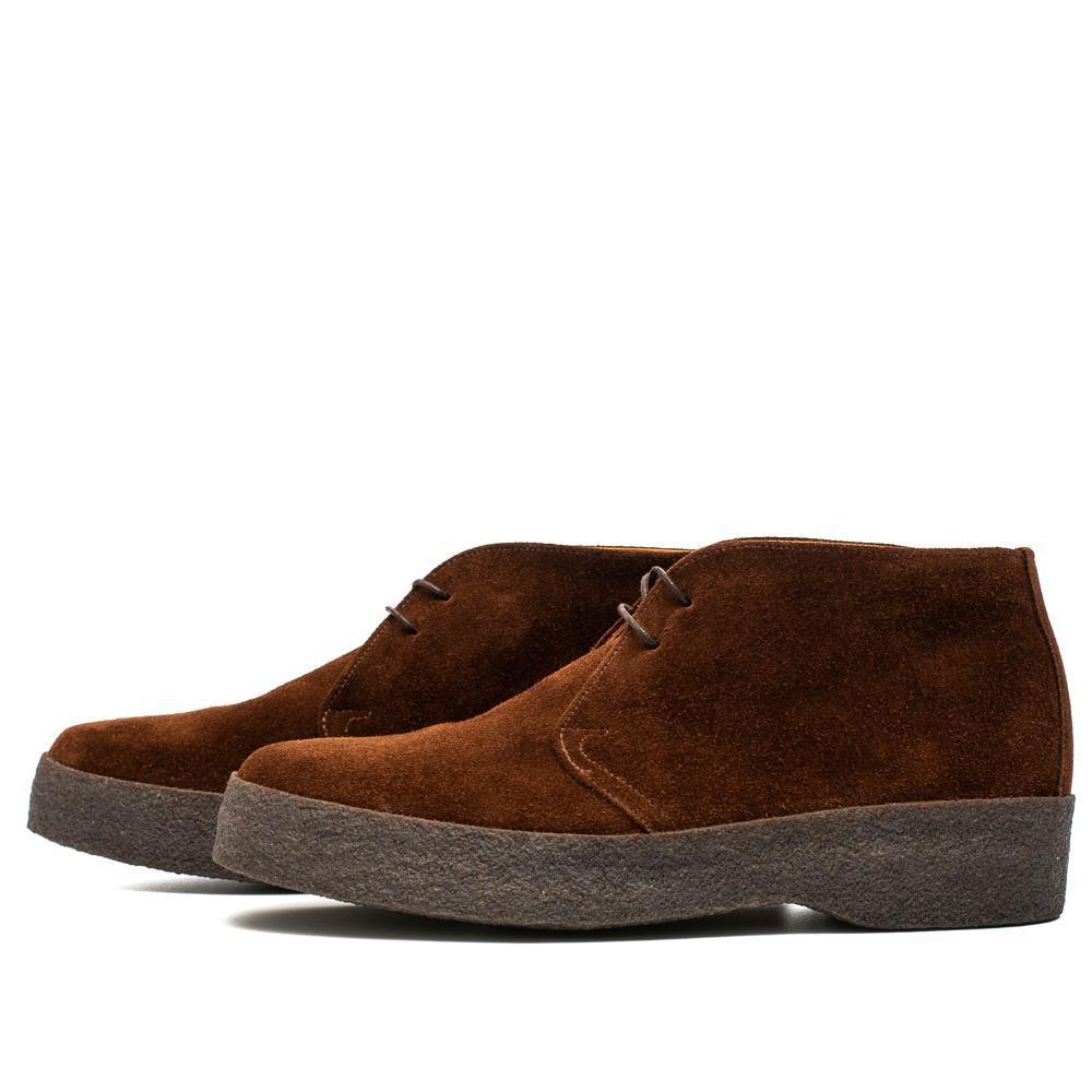 Sanders Japan Brit Chukka Polo Snuff Suede-Clutch Cafe