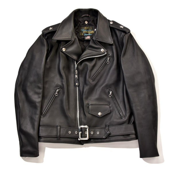 Schott Perfecto x Lightning Limited Edition Leather Jacket Black-JACKET-Clutch Cafe