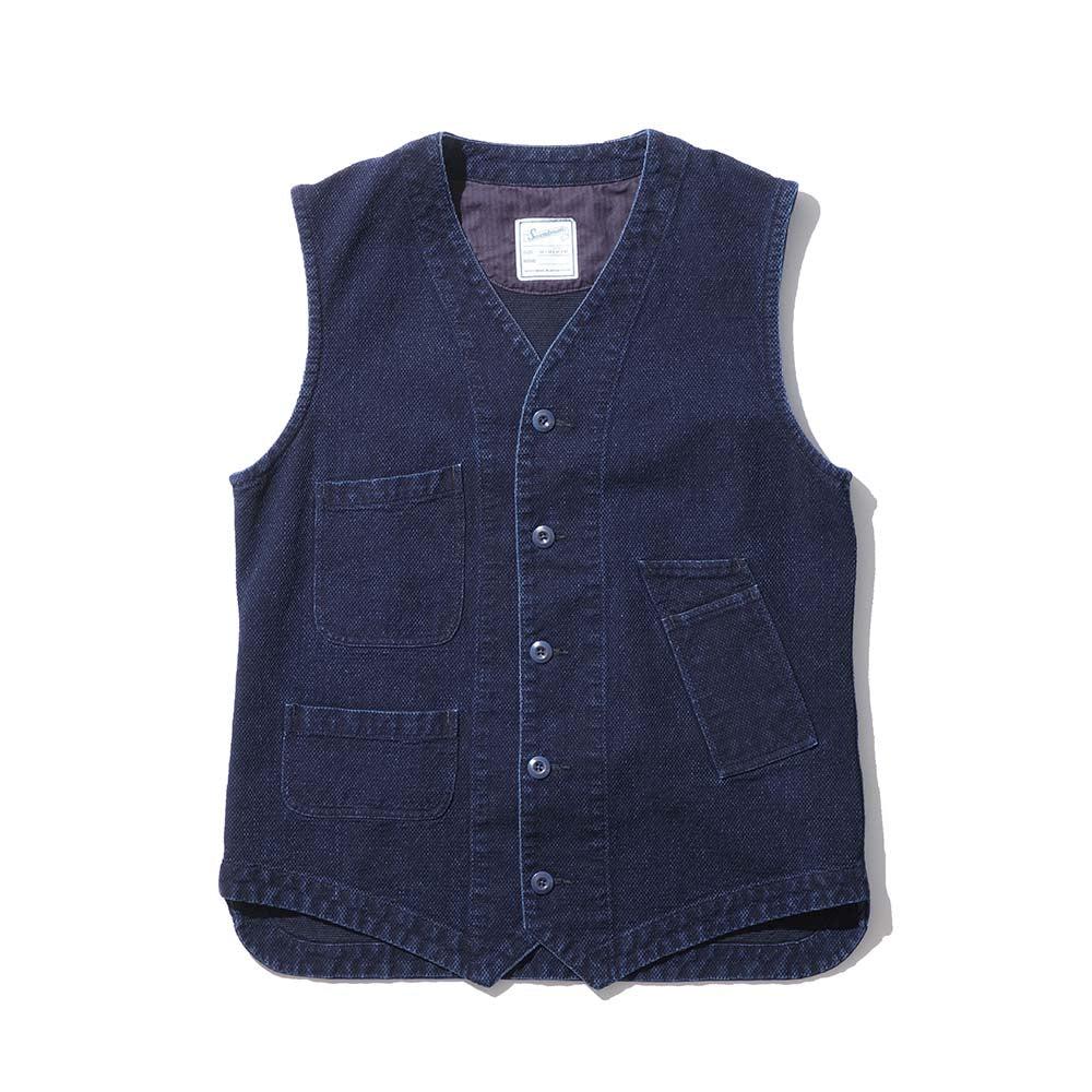 Soundman Marcy Vest Indigo – Clutch Cafe