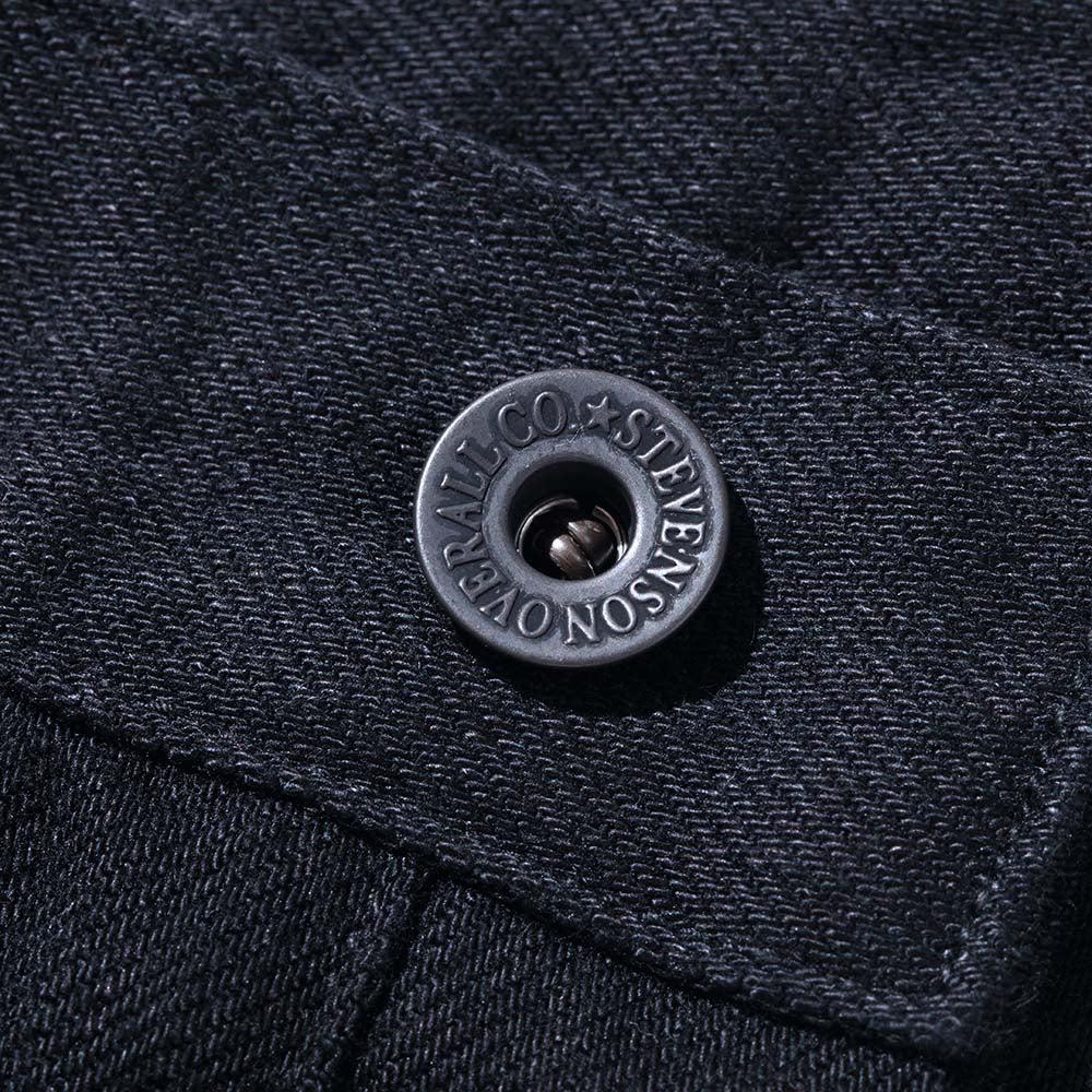 Stevenson Overall 120-OSS 14oz Jean Black-Jeans-Clutch Cafe-selvage denim-selfedge denim