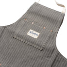 Stronghold DM057 Short Bib Apron 12.5oz Herringbone Selvage Denim-Apron-Clutch Cafe