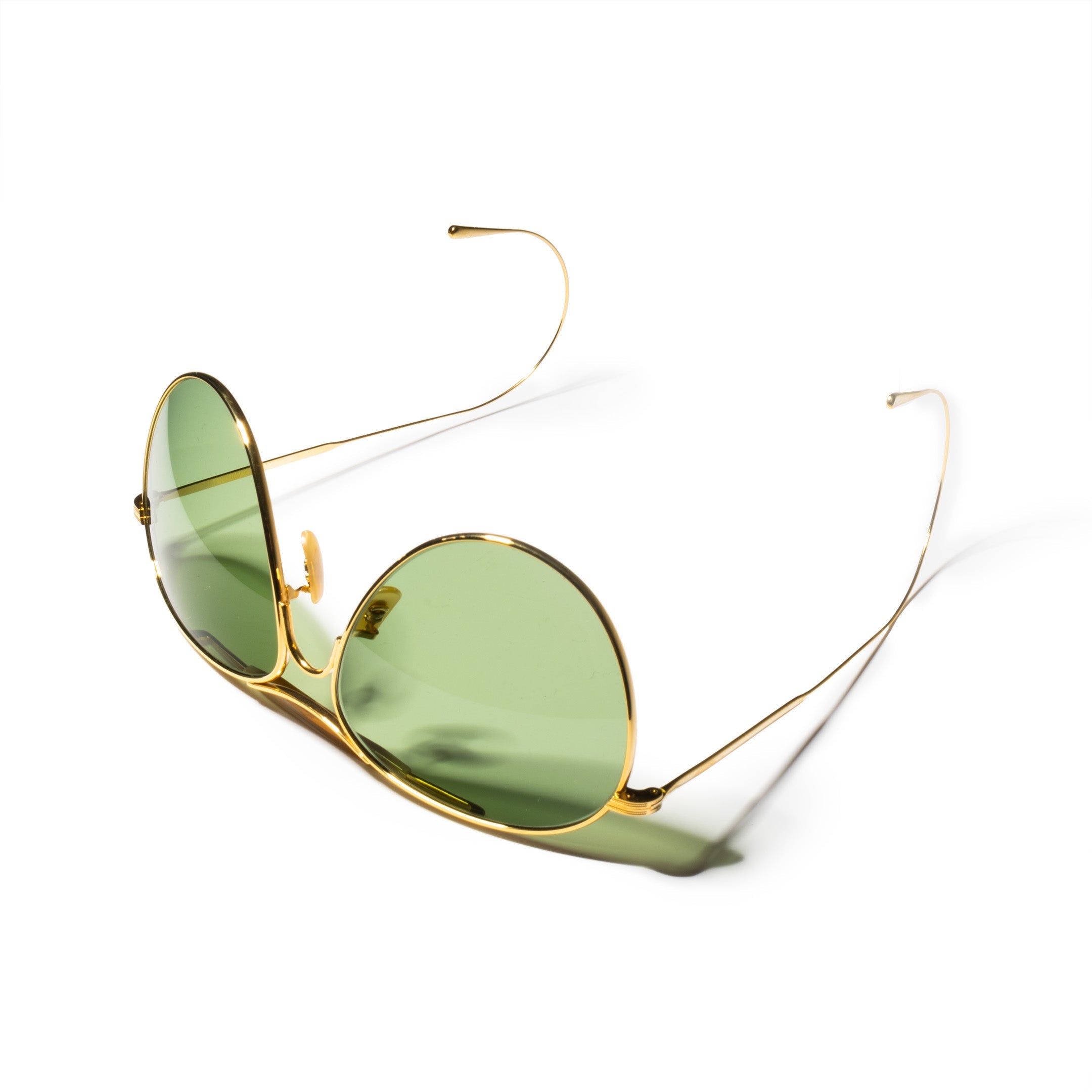 The Real McCoy's Aviator Flying Sun Gold-Sunglasses-Clutch Cafe