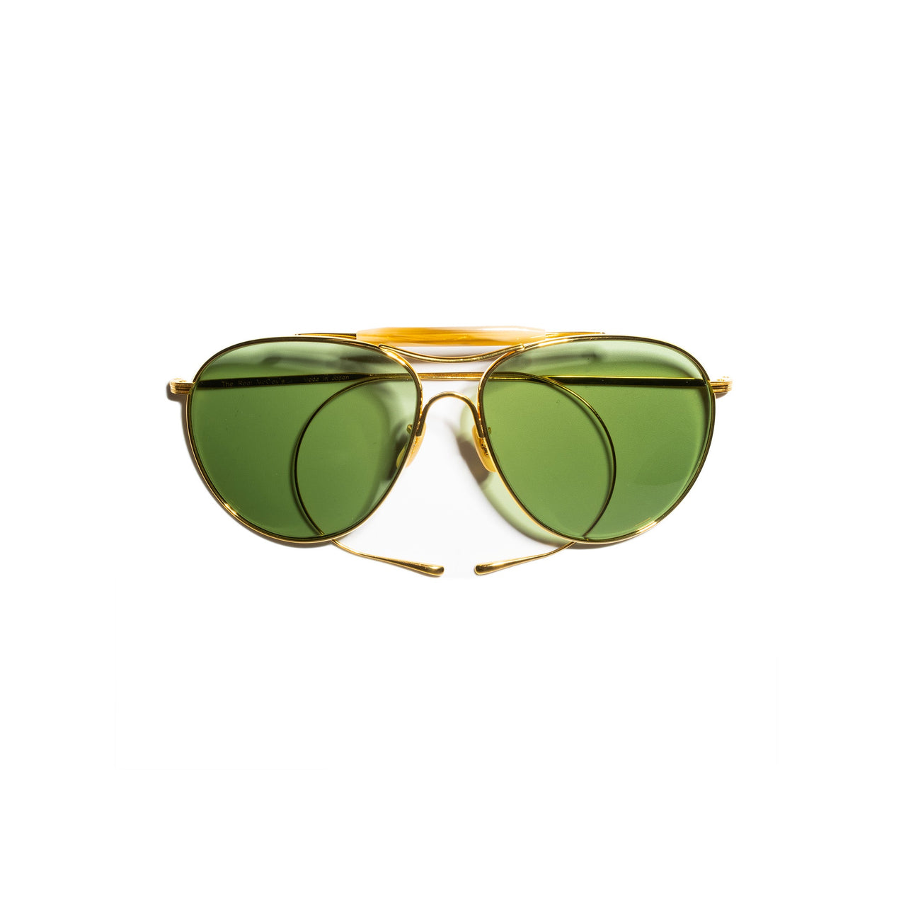 The Real McCoy's Aviator Flying Sun Gold-Sunglasses-Clutch Cafe