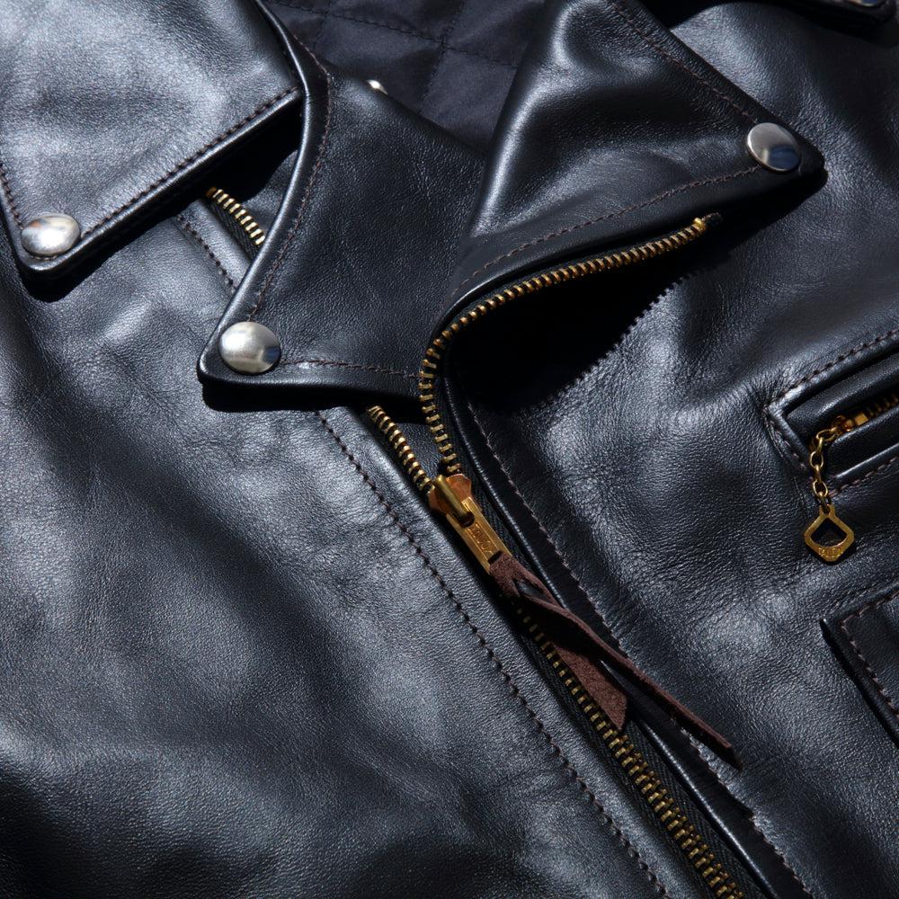 The Real McCoy's Buco J-24 Leather Jacket Black-Leather Jacket-Clutch Cafe