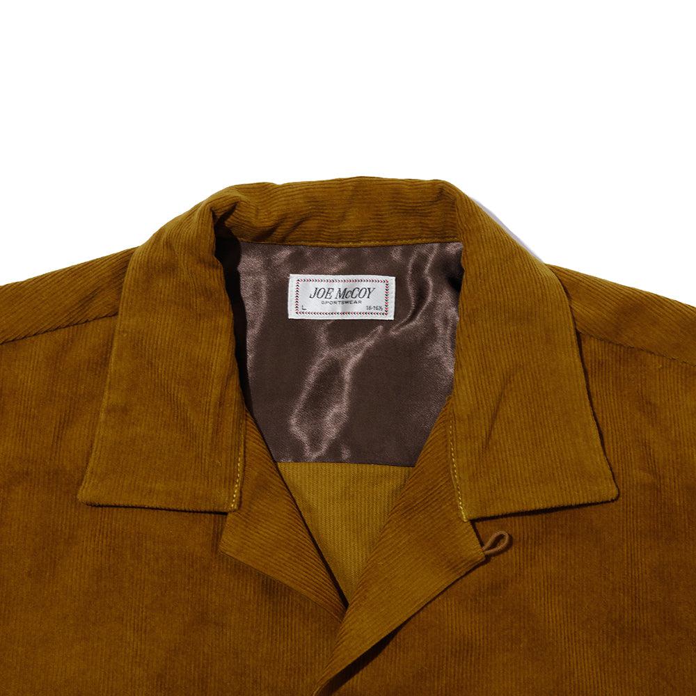 The Real McCoy's Corduroy Open Collar Shirt Mustard-Shirt-Clutch Cafe