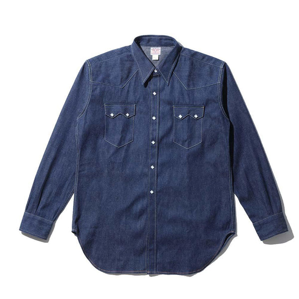 The Real McCoy's Denim Western Shirt / Sawtooth Indigo – Clutch Cafe