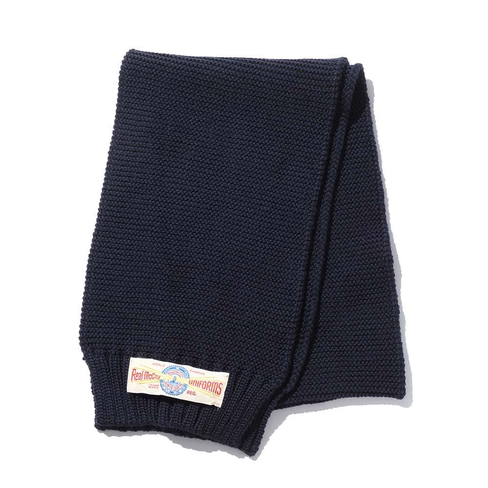 The Real McCoy's Muffler Wool Knit Navy-Scarf-Clutch Cafe