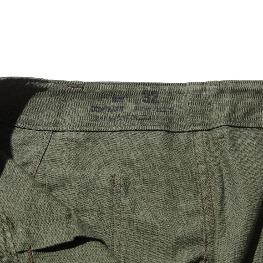 The Real McCoy's N-3 Utility Trousers (Model 220) Olive-Trousers-Clutch Cafe