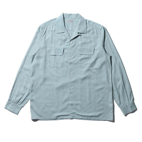 The Real McCoy's Open Collar Rayon Shirt Mint-Shirt-Clutch Cafe