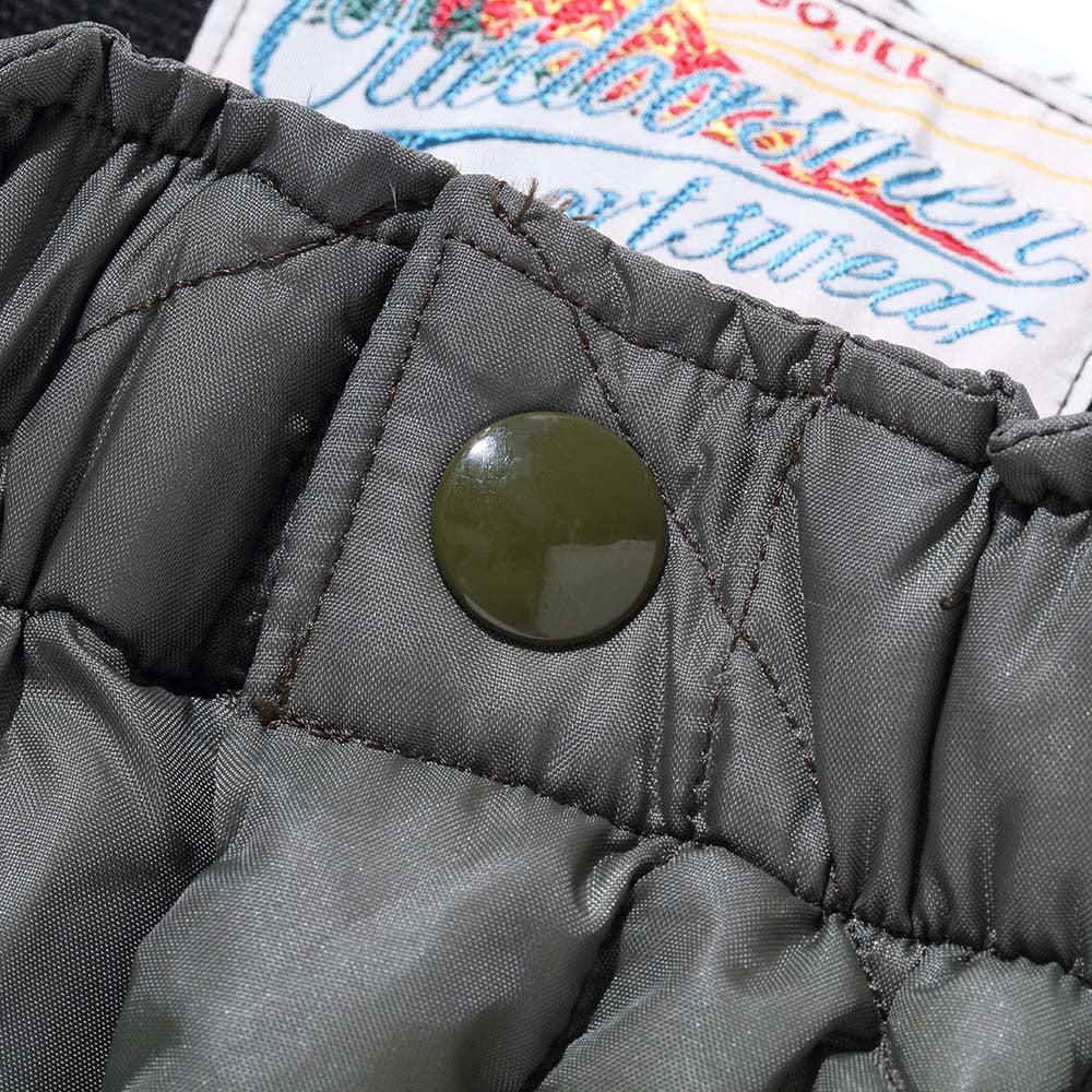 The Real McCoy's Quilted Down Trousers Olive-Trousers-Clutch Cafe