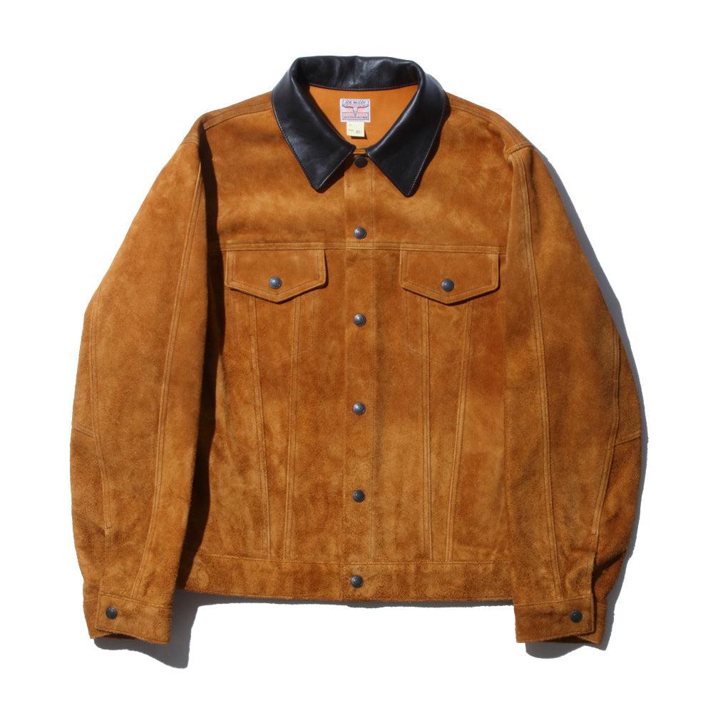 The Real McCoy's Rough Out Leather Western Jacket Raw Sienna-Jacket ...