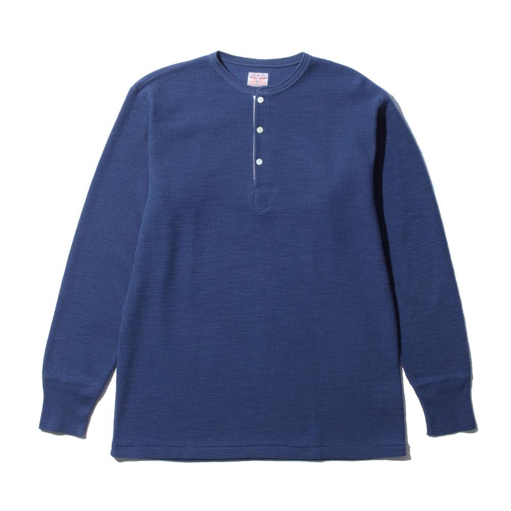 The Real McCoy's Western Cardigan Stitch Henley Cobalt-Henley-Clutch Cafe
