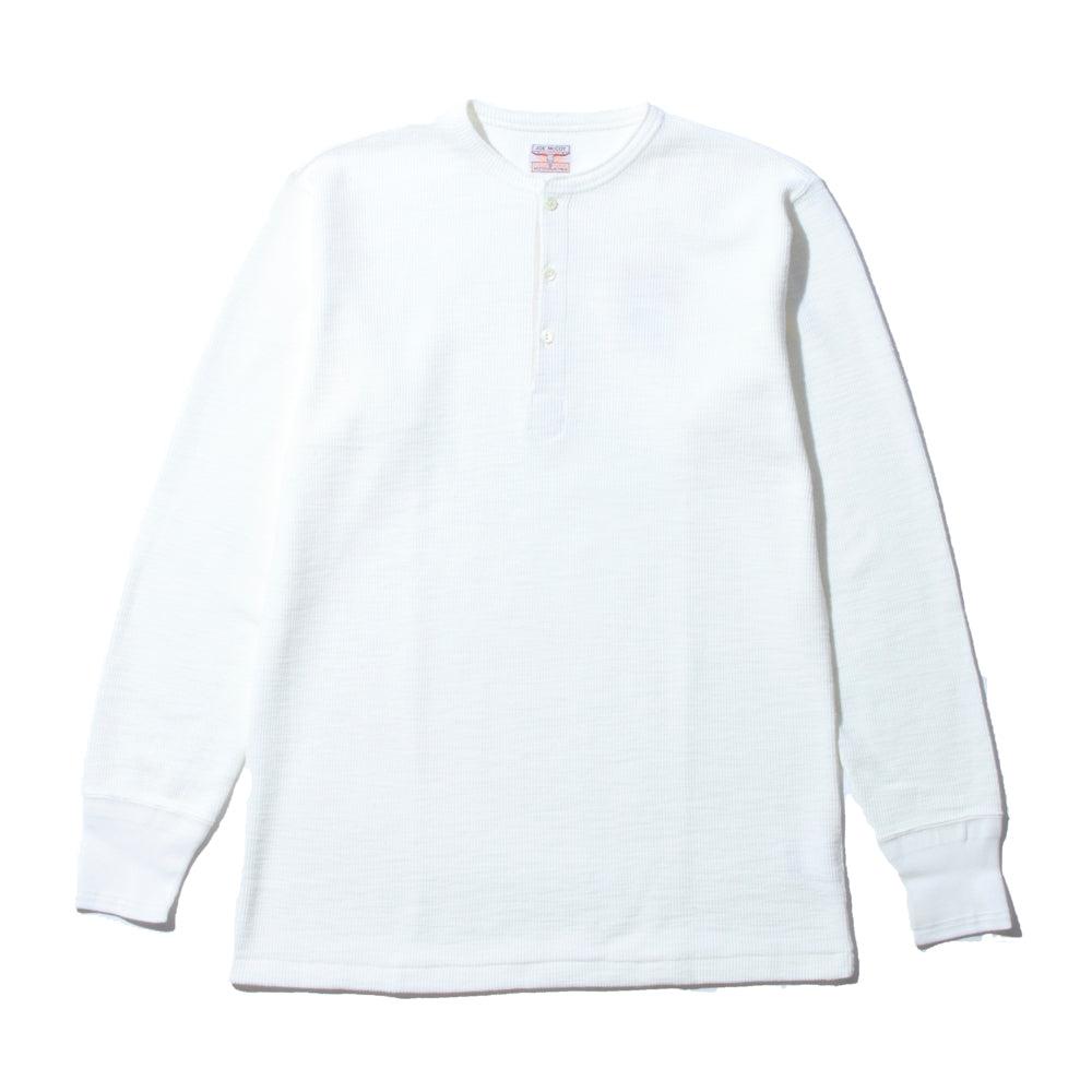 The Real McCoy's Western Cardigan Stitch Henley White-Henley-Clutch Cafe
