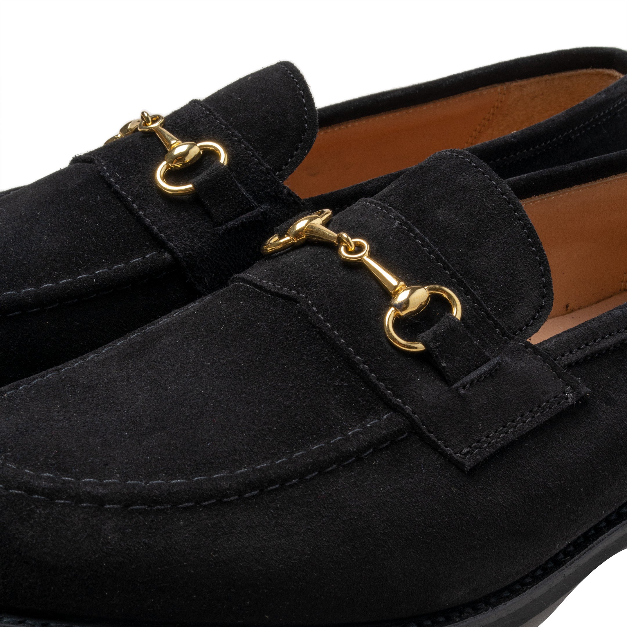Trickers x Clutch Cafe Leon Horsebit Loafer Black Repello Suede-Loafer-Clutch Cafe