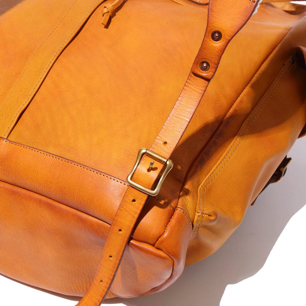 Vasco Leather Army Rucksack Mustard Camel-Bag-Clutch Cafe