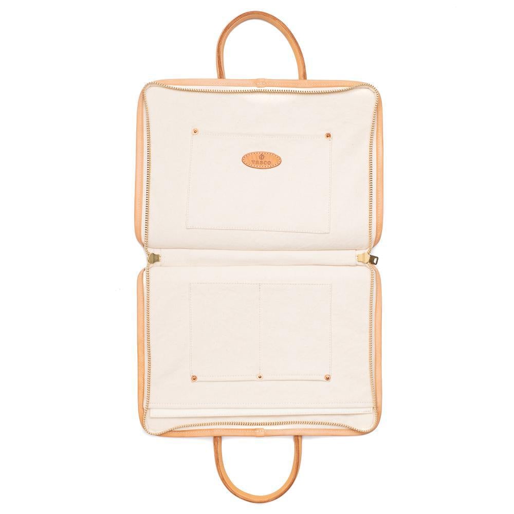 Vasco Leather Document Briefcase Natural-Briefcase-Clutch Cafe