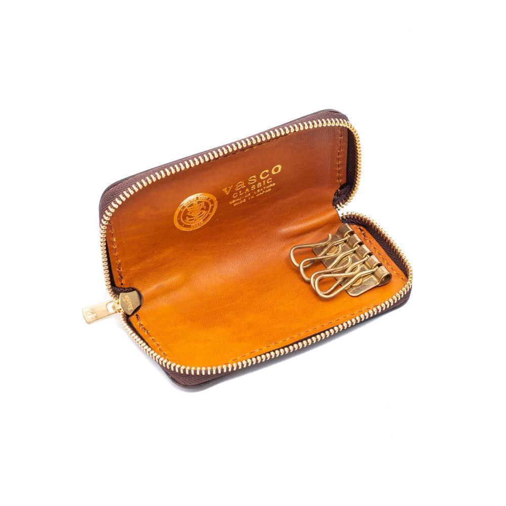 Vasco Leather Voyage Round Zip Key Case Cortesia-Key Case-Clutch Cafe