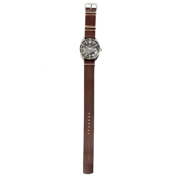 Vasco VSCC-640G10 Leather NATO Watch Strap Brown-Watch Strap-Clutch Cafe