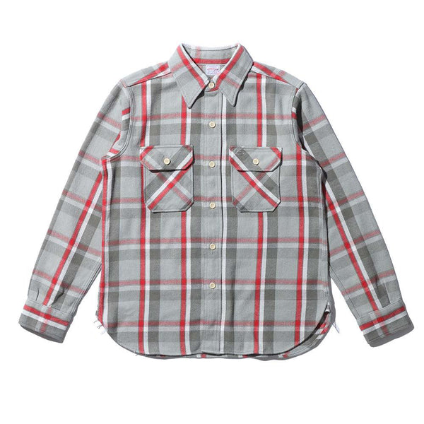 Warehouse & Co Lot. 3104F Flannel Shirt Grey-Shirt-Clutch Cafe