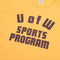 Warehouse & Co Lot. 4064 'U of W Sports Program' T-shirt Yellow-T-Shirt-Clutch Cafe