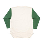 Warehouse 4800 Baseball Tee Cream/Green-T-shirt-Clutch Cafe