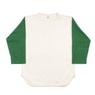Warehouse 4800 Baseball Tee Cream/Green-T-shirt-Clutch Cafe