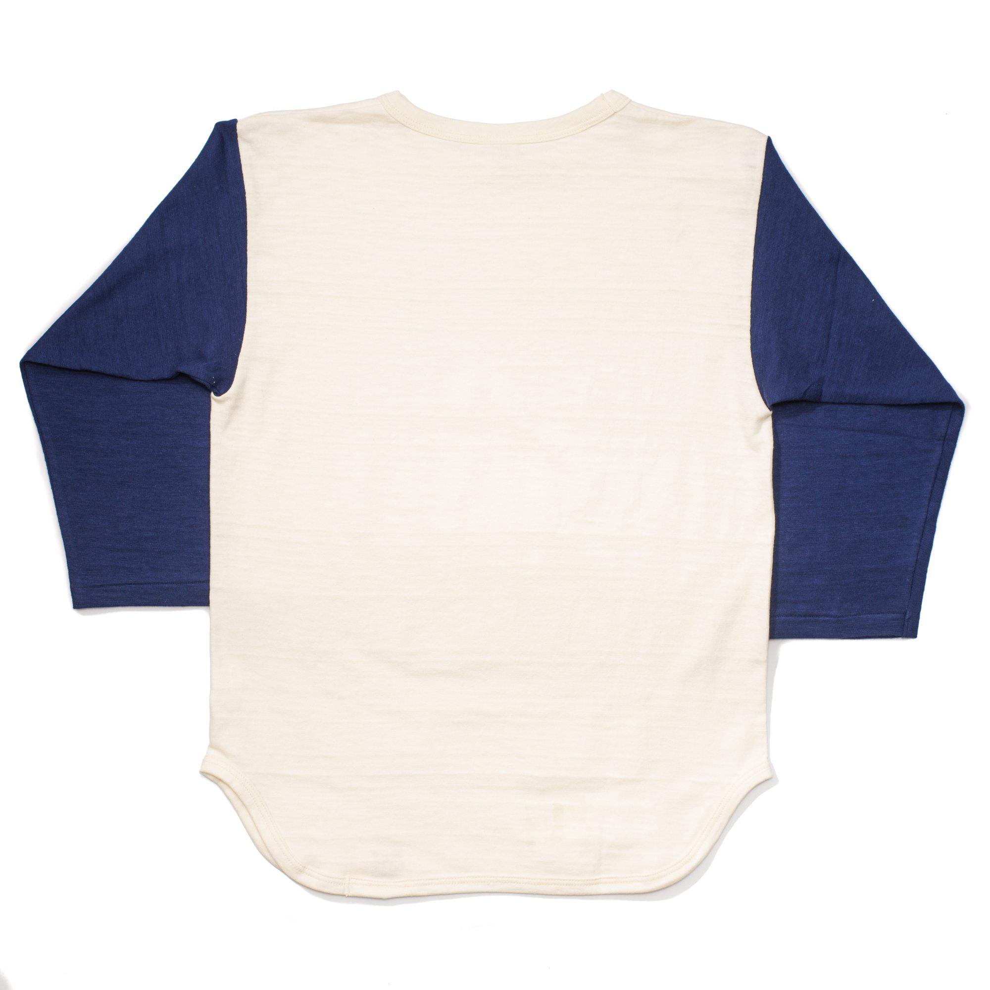 Warehouse 4800 Baseball Tee Cream/Navy-Clutch Cafe