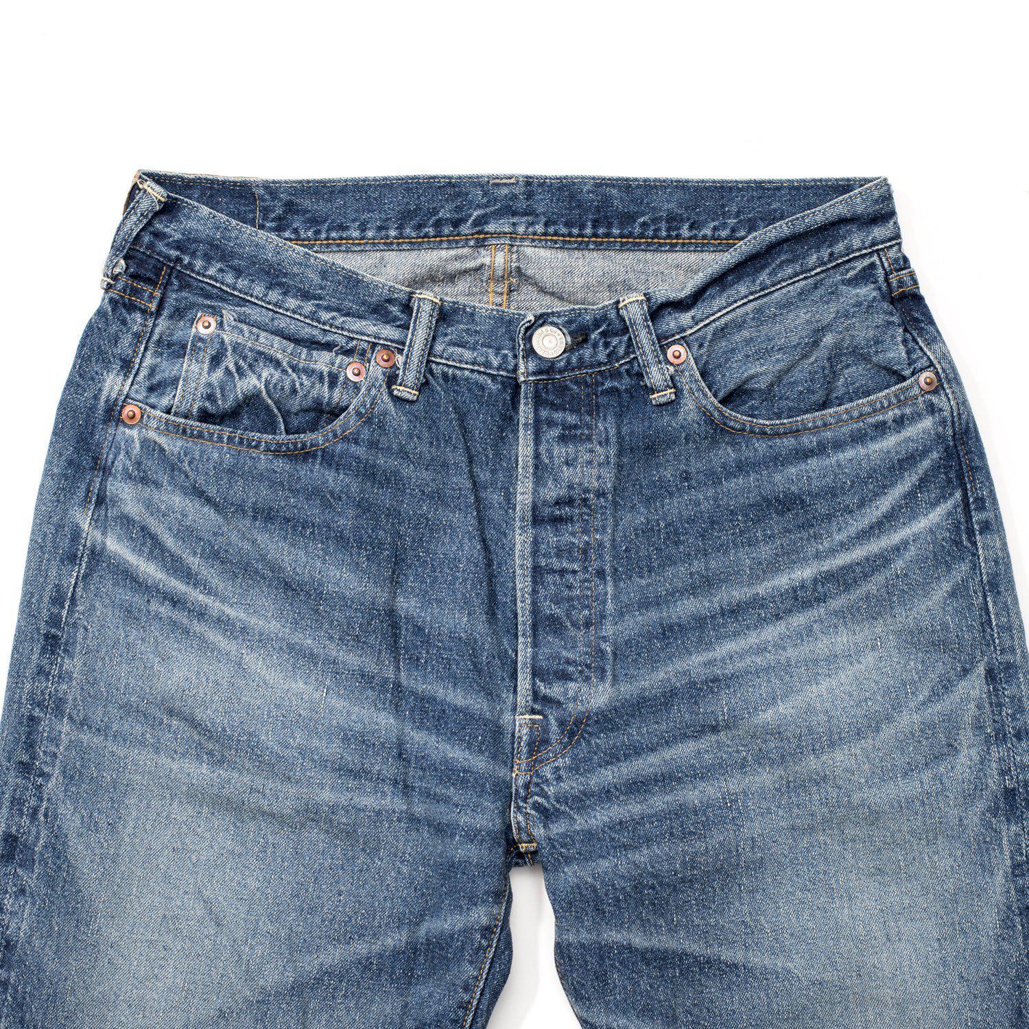 Warehouse & Co. Lot. 1101 Second Hand Series Used Wash Jean 12oz-Jeans-Clutch Cafe-selvage denim-selfedge denim