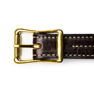 Yuketen 1" Triple Stitch Belt Havana w/Natural Stitch-Belt-Clutch Cafe