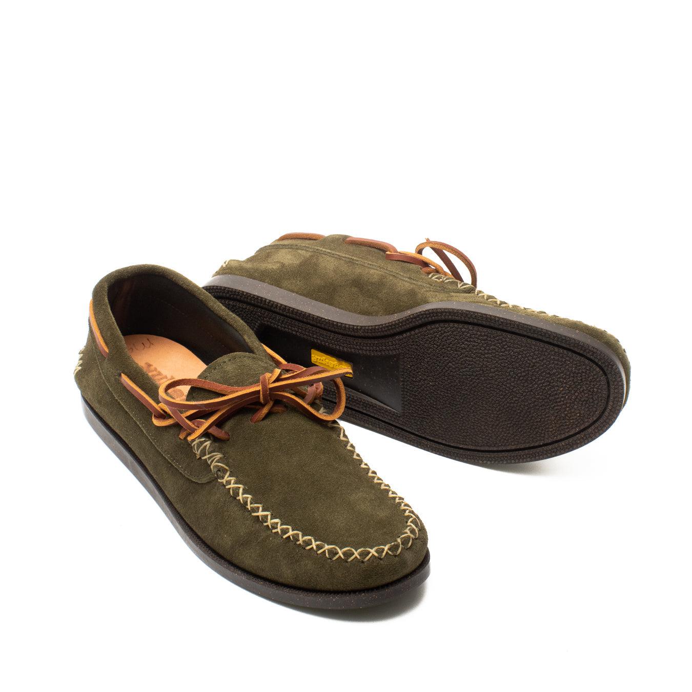 Yuketen Canoe Moc w/ Camp Sole FO Olive-Shoes-Clutch Cafe