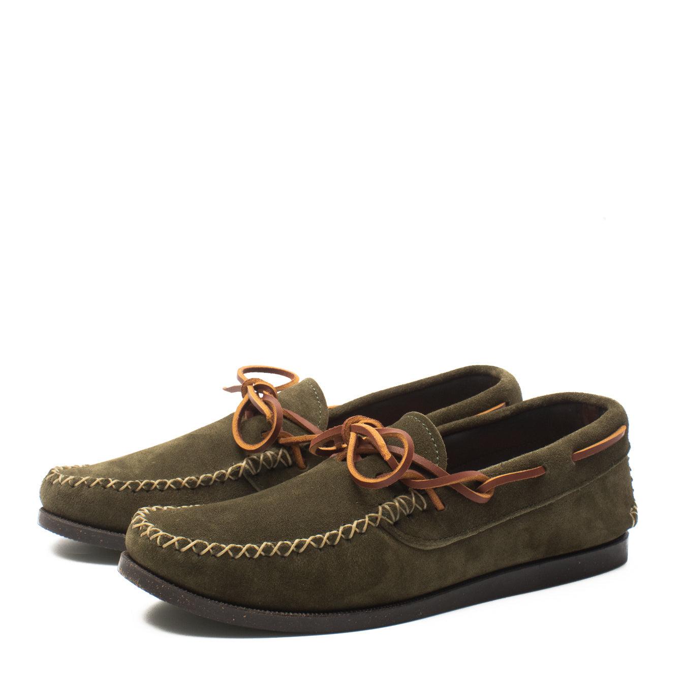 Yuketen Canoe Moc w/ Camp Sole FO Olive-Shoes-Clutch Cafe