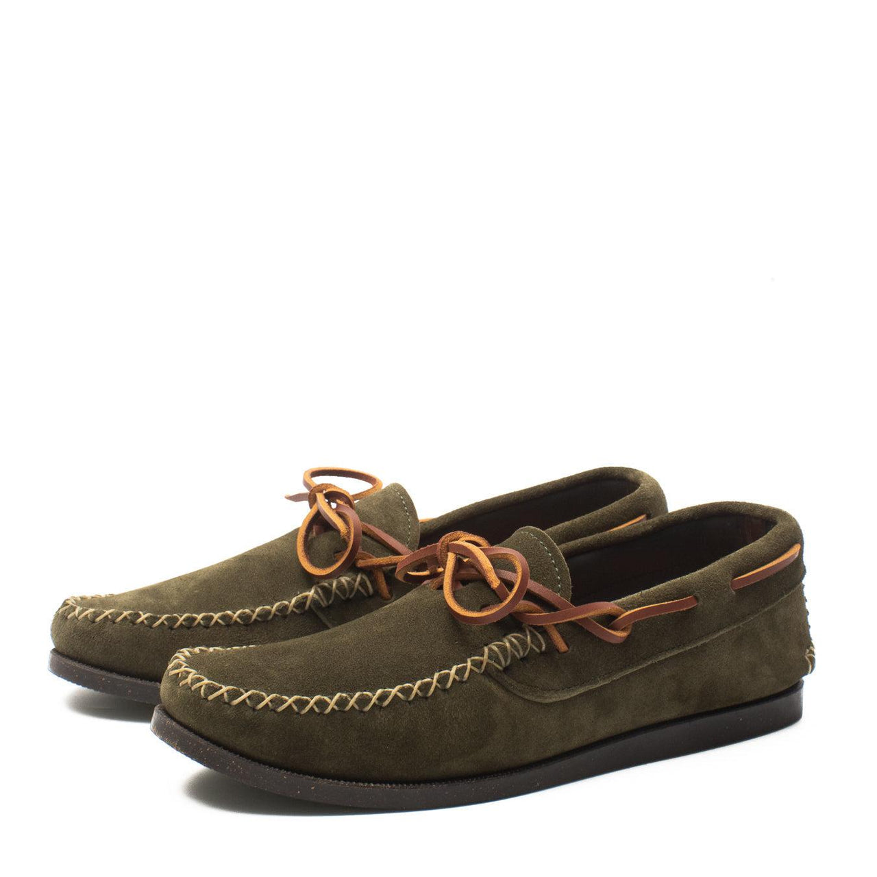 Yuketen Canoe Moc w/ Camp Sole FO Olive - Main Image