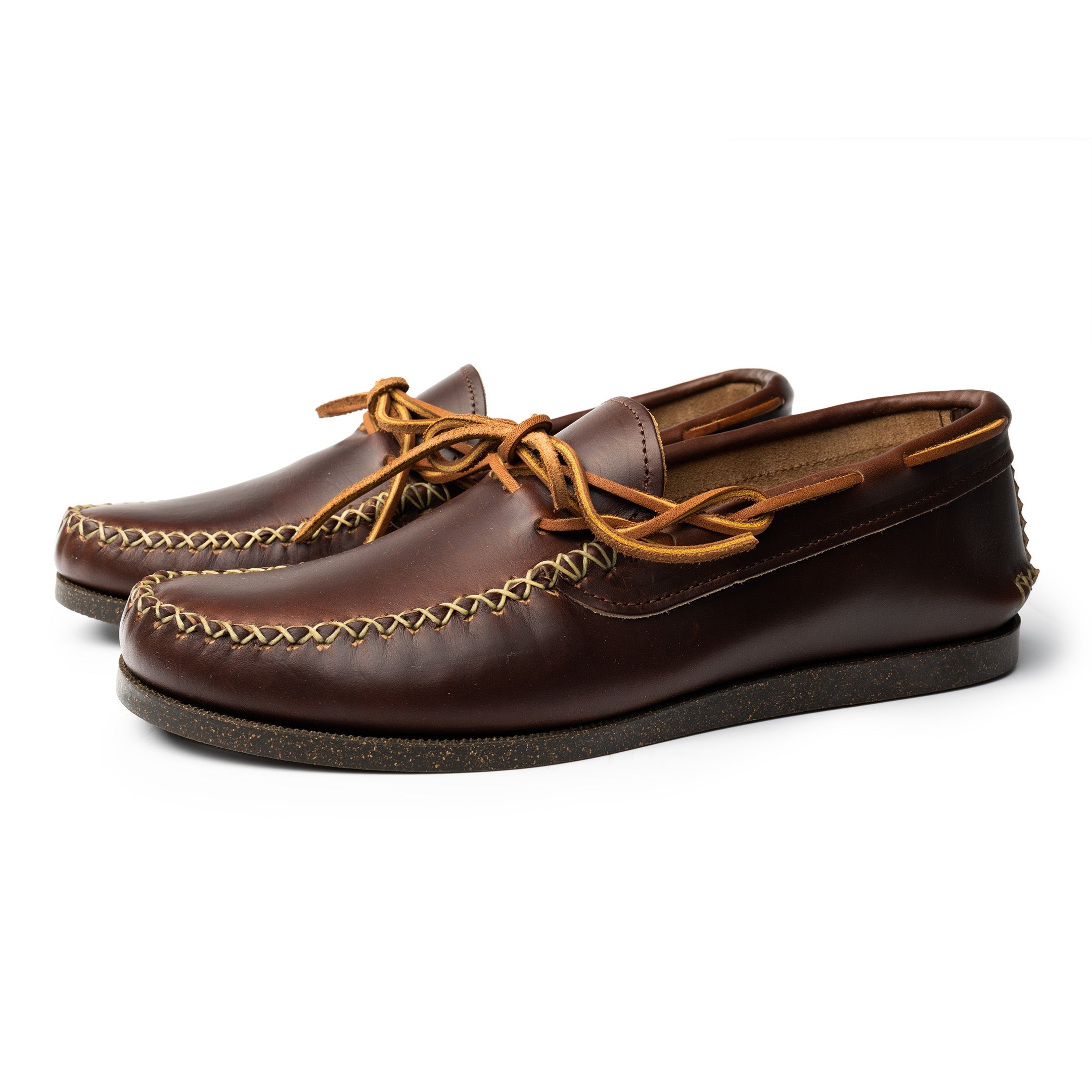 Yuketen Canoe Moc w/ Camp Sole G Brown-Shoes-Clutch Cafe