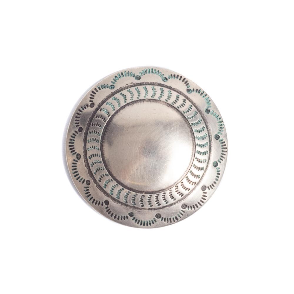 Yuketen Nickel Silver Concho Pin (1.5")-Pin-Clutch Cafe